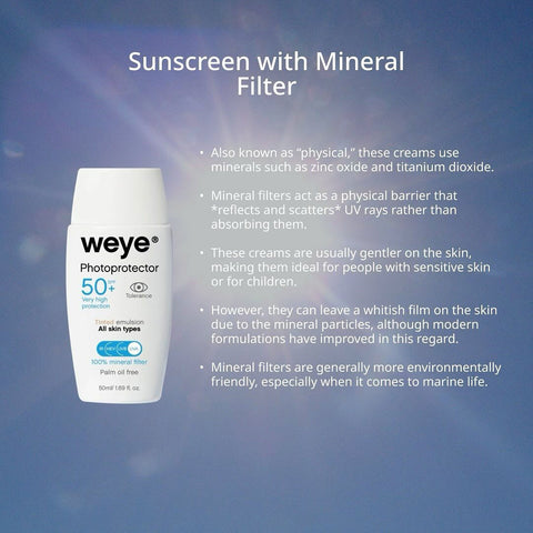 Weye Photoprotector facial sun cream SPF50 (50ml)